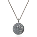 Fenrir’s Howl - Wolf Medallion Silver Necklace
