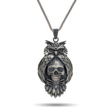 The Wisdom Guard Pendant - Owl & Skull Truth Medallion