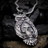 The Wisdom Guard Pendant - Owl & Skull Truth Medallion