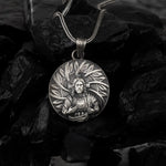 Sacred Heart of Jesus Sterling Silver Pendant - Dagger Forge