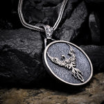 The Eternal Flame – Silver Phoenix Pendant Necklace