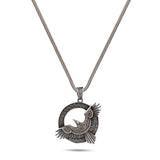 Odin's Raven Pendant - Hugin & Munin Wisdom Medallion