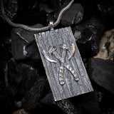 The Viking Axes Pendant - Warrior's Strength Medallion