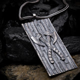 The Viking Axes Pendant - Warrior's Strength Medallion