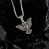 Twin Headed Eagle Charm - Modern Men's Silver Jewelry
