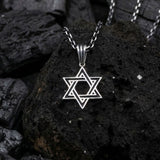 Polished 925 Sterling Silver Star of David Pendant