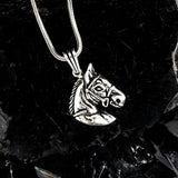 Men's Polished 925 Sterling Silver Horse Head Pendant