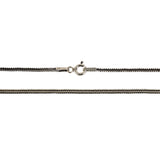 Oxidized Foxtail Chain - Genuine 925 Sterling Silver