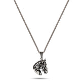 Men's Polished 925 Sterling Silver Horse Head Pendant