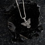 Twin Headed Eagle Charm - Modern Men's Silver Jewelry