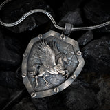 The Ascendant Pegasus Shield Pendant - Freedom & Unstoppable Spirit
