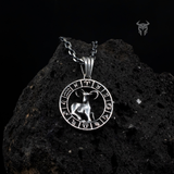 925 Sterling Silver Polished Aries Zodiac Ram Pendant