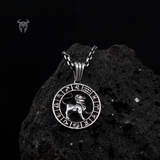 925 Sterling Silver Polished Leo Zodiac Medallion