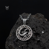 925 Sterling Silver Polished Scorpio Zodiac Medallion, Men's Scorpion Necklace