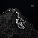 925 Sterling Silver Polished Scorpio Zodiac Medallion, Men's Scorpion Necklace