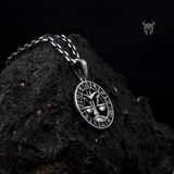 925 Sterling Silver Polished Libra Zodiac Medallion