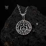 Sterling Silver Gemini Zodiac Medallion Pendant