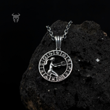 925 Sterling Silver Polished Virgo Zodiac Medallion, Maiden Necklace