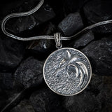 Fenrir’s Howl - Wolf Medallion Silver Necklace