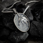 Fenrir’s Howl - Wolf Medallion Silver Necklace