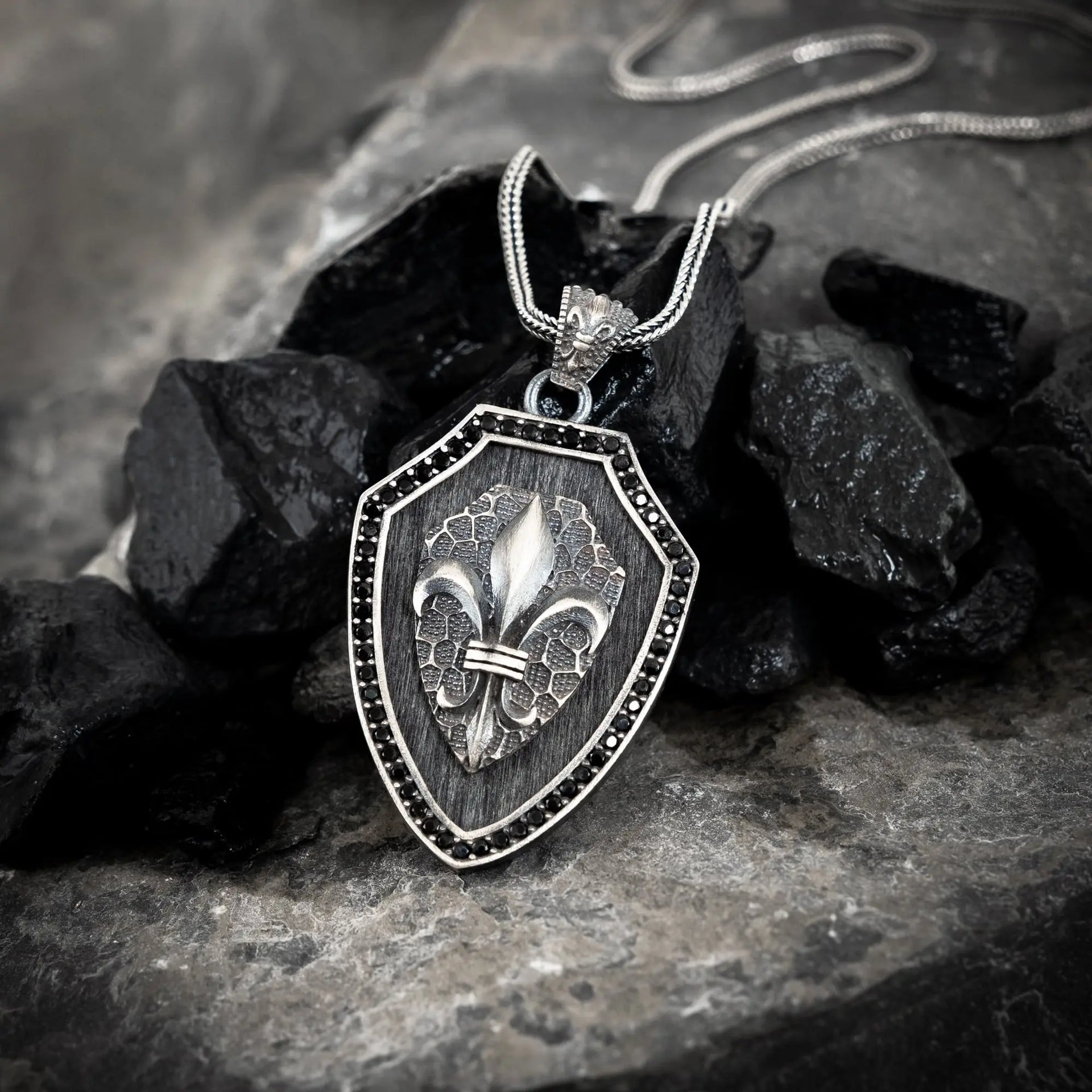 Fleur-de-Lis-Shield-Sterling-