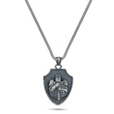 The Knight's Vow Shield Pendant - Honor & Unwavering Defense