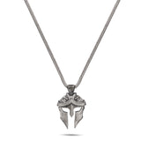 The Spartan Warrior Helmet Pendant - Unyielding Courage & Valor