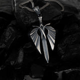 The Celestial Winged Blade Pendant - Divine Justice & Swift Resolve