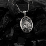 Sterling Silver The Stoic Alpha Wolf Pendant - Loyalty & Focused Power