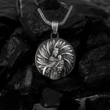 Crafted from genuine 925 Sterling Silver; finished with a rugged, deep oxidation. 