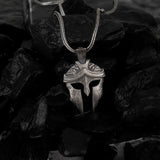 The Spartan Warrior Helmet Pendant - Unyielding Courage & Valor