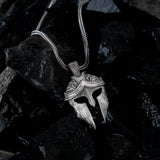 The Spartan Warrior Helmet Pendant - Unyielding Courage & Valor