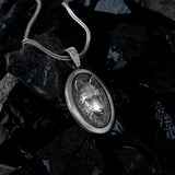 Sterling Silver The Stoic Alpha Wolf Pendant - Loyalty & Focused Power