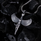 The Celestial Winged Goddess Pendant - Eternal Life & Divine Power