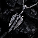 The Celestial Winged Blade Pendant - Divine Justice & Swift Resolve