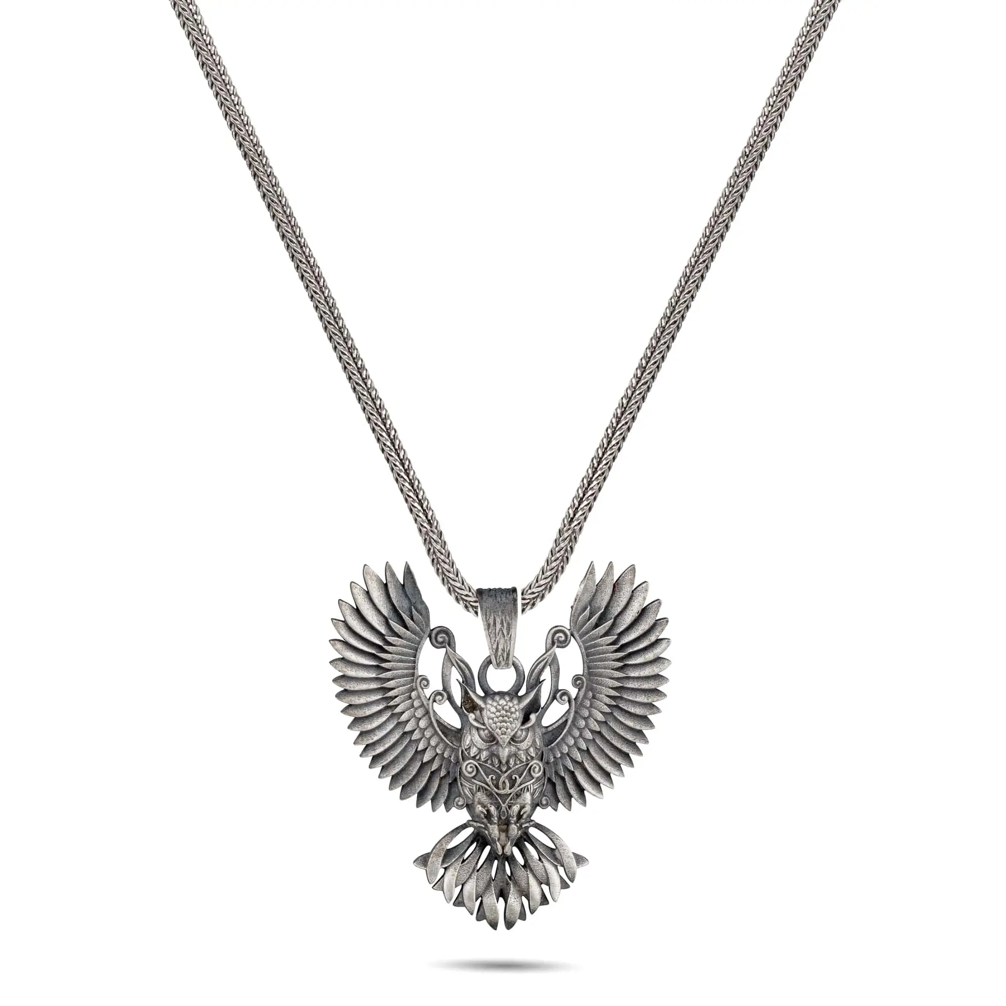 Mystic Owl Pendant – Guardian of the Night - Dagger Forge