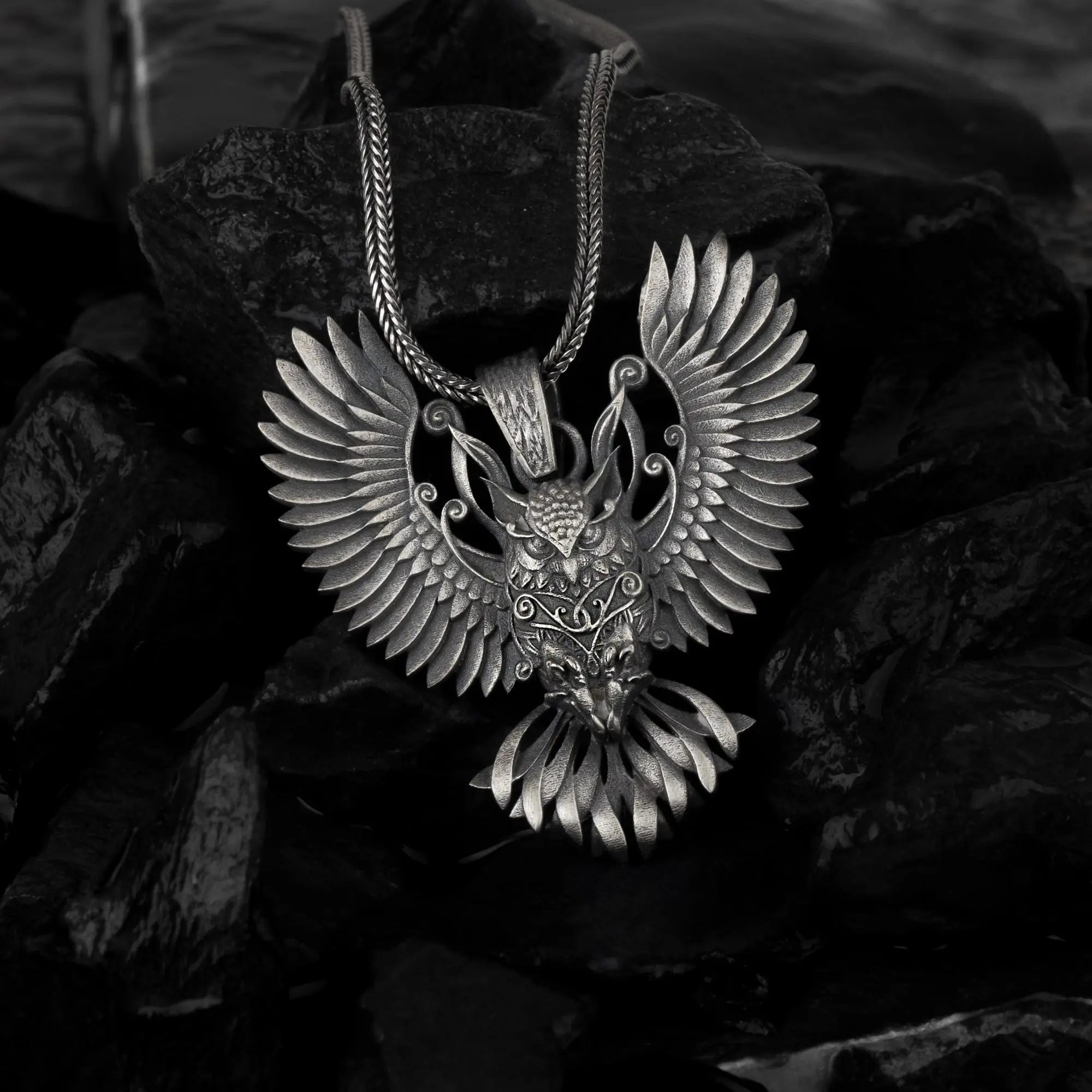 Mystic Owl Pendant – Guardian of the Night - Dagger Forge