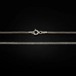 Oxidized 925K Sterling Silver Wheat Chain - Dagger Forge