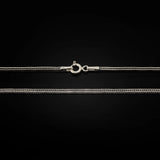 Oxidized 925K Sterling Silver Wheat Chain - Dagger Forge