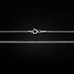 Oxidized 925K Sterling Silver Wheat Chain - Dagger Forge