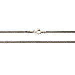 Oxidized 925K Sterling Silver Wheat Chain - Dagger Forge