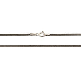 Oxidized 925K Sterling Silver Wheat Chain - Dagger Forge
