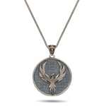 Phoenix Rebirth Sterling Silver Pendant - Dagger Forge 