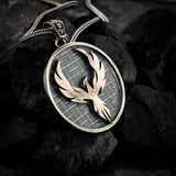 Phoenix Rebirth Sterling Silver Pendant - Dagger Forge 