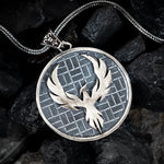 Phoenix Rebirth Sterling Silver Pendant - Dagger Forge 