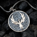 Phoenix Rebirth Sterling Silver Pendant - Dagger Forge 