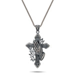 Prayer & Thorns Sterling Silver Pendant - Dagger Forge