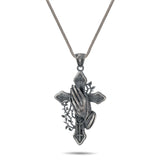 Prayer & Thorns Sterling Silver Pendant - Dagger Forge