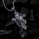 Prayer & Thorns Sterling Silver Pendant - Dagger Forge