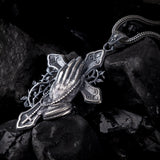 Prayer & Thorns Sterling Silver Pendant - Dagger Forge